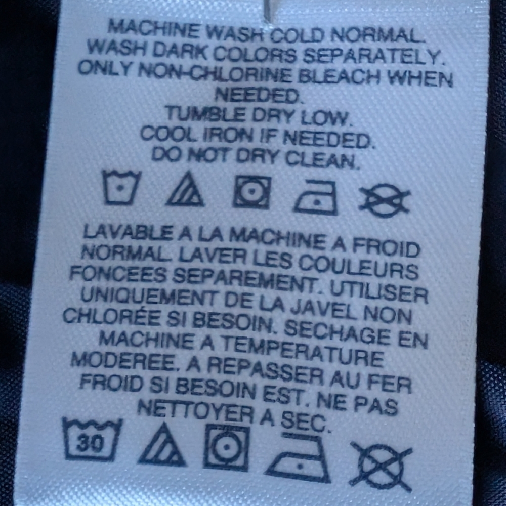 Lands'end Puffy Vest size XL Navy Blue - Picture 9 of 9